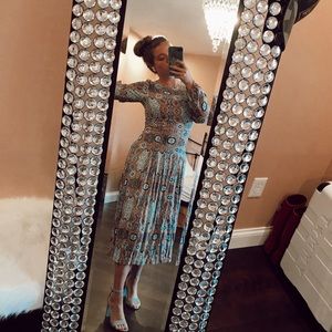 • H&M Geo Print Midi Dress •